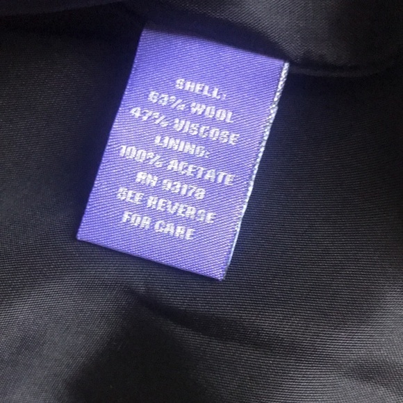 ❌sold❌Tam | NWT sequin wool black blazer. size 12 - Picture 6 of 7